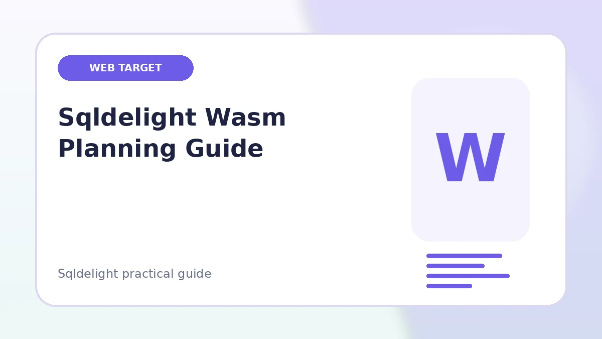 Sqldelight Wasm Planning Guide feature image